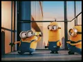 Minions dance crazy in the elevator with the crew oh yeah think