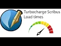 Scribus - How to make Scribus load up to 10 times faster