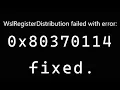 How to Fix WslRegisterDistribution Error 0x80370114 on Windows 11