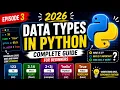 Python Data Types Explained in Telugu Episode 3 Python Full Course 2026