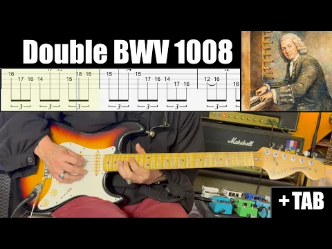J.S. Bach - Partita No.1 BWV 1008 - Guitar Tab guitar tab video
