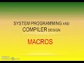 Macro Definition macros in system programming introduction and definition