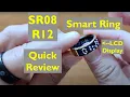 Lagu R12+SR08+SR09 Smart Rings with LCD Display Screen, Touch control, Health, Sports, More: Quick Review