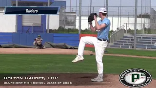 Colton Daudet Prospect LHP Clairemont High School Class of 2026