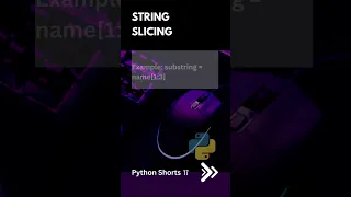 String Slicing Python Shorts 17 Python Tutorial Deepak Radhakrishnan