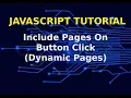 Include Other Web Pages On Button Click Dynamic Page Using JavaScript And HTML WAMP