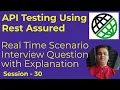 30 - API Testing with Rest Assured