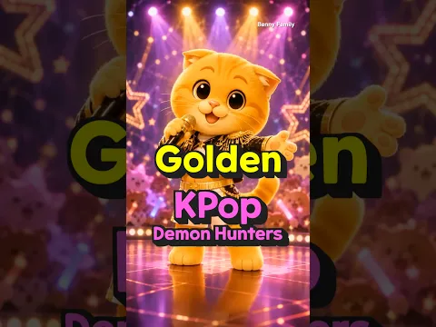 베니의 KPop Demon Hunters - ‘Golden’ Animated Cover by Benny The Cat #shorts