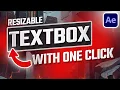 New Free 2D TEXTBOX Preset in After Effects Tutorial Hidden Feature