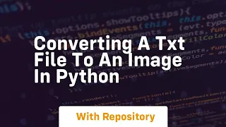 Converting a txt file to an image in Python