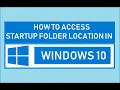 How To Find Windows 10 Startup Folder
