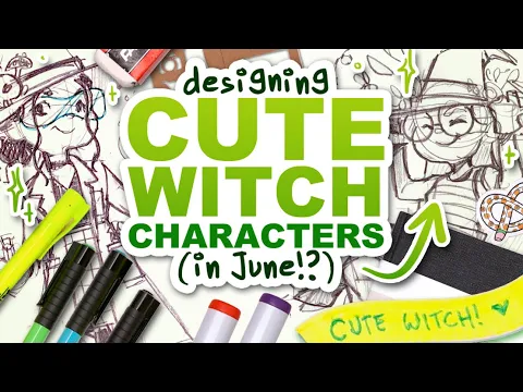 Download MP3 ITS NOT HALLOWEEN YET! | Designing Cute Witch Characters with a limited Color Palette