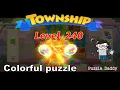 Township Colorful Puzzle Level 240 No Boosters - All level clear