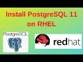 6 PostgreSQL DBA Install PostgreSQL 11 on Redhat