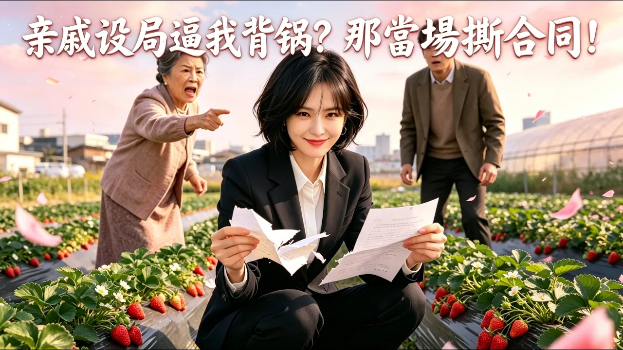 我帮表哥救草莓滞销,他却联合姑姑当众毁约撕合同、逼我交十万,错过签约后真相曝光