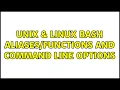 Unix Linux Bash and command line options 4 Solutions