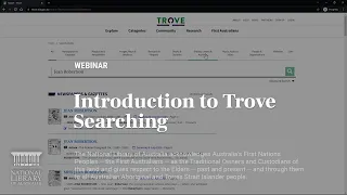 Discover Trove Introduction to Trove Searching