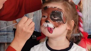 Face painting for beginners - Puppy