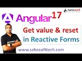 get value and reset in Reactive Forms in Angular 17 Angular Forms Angular 17 Tutorials in Hindi