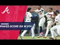 Swanson Braves score 6 in 9th walk off vs Fish