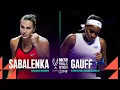 Lagu Aryna Sabalenka vs. Coco Gauff | 2025 WTA Finals Round Robin | WTA Match Highlights