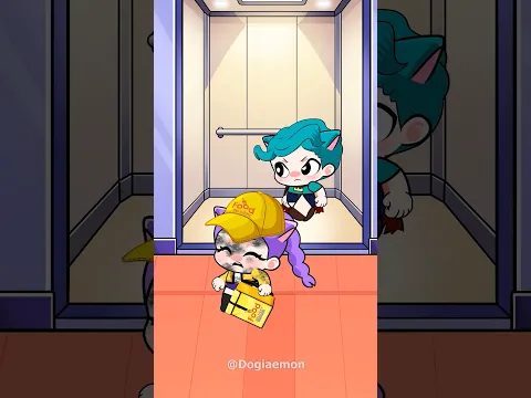 Delivery Rumi Kitten Got Kicked Out Of The Elevator By Rory Until Karma Hit #kpopdemonhunters