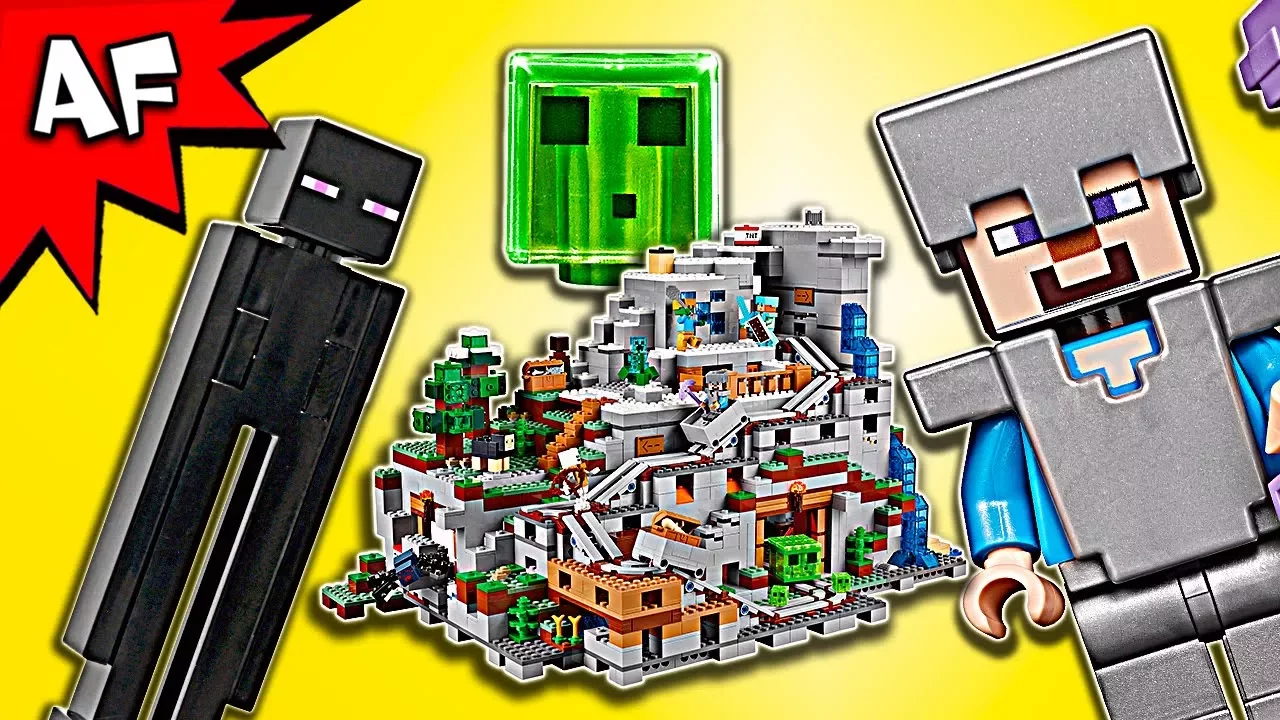 Lego MINECRAFT The Mine Cartoon Animation. 