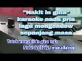 NAKIT IN GINA | KARAOKE HD NADA PRIA | LAGU MONGONDOW