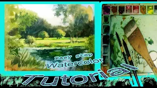 Download Easy landscape || watercolor demo for beginner || watercolor tutorial || Ahsan Habib || MP3