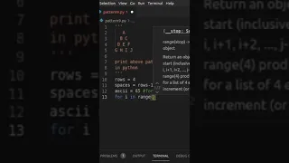 Print Triangle Alphabet Pattern Using Python Traingle Pattern - 10 Tech Blooded