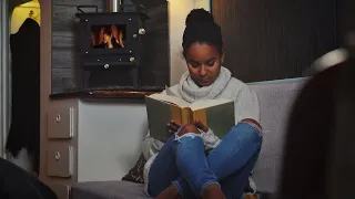 Creative Cubic Mini Wood Stove Installation on sailboat— Sailing Uma [Step 176]