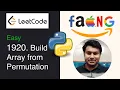 LeetCode 1920 Build Array from Permutation Python Telugu Naveen V
