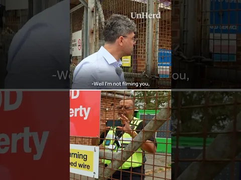Security guards confront UnHerd journalist #Shorts
