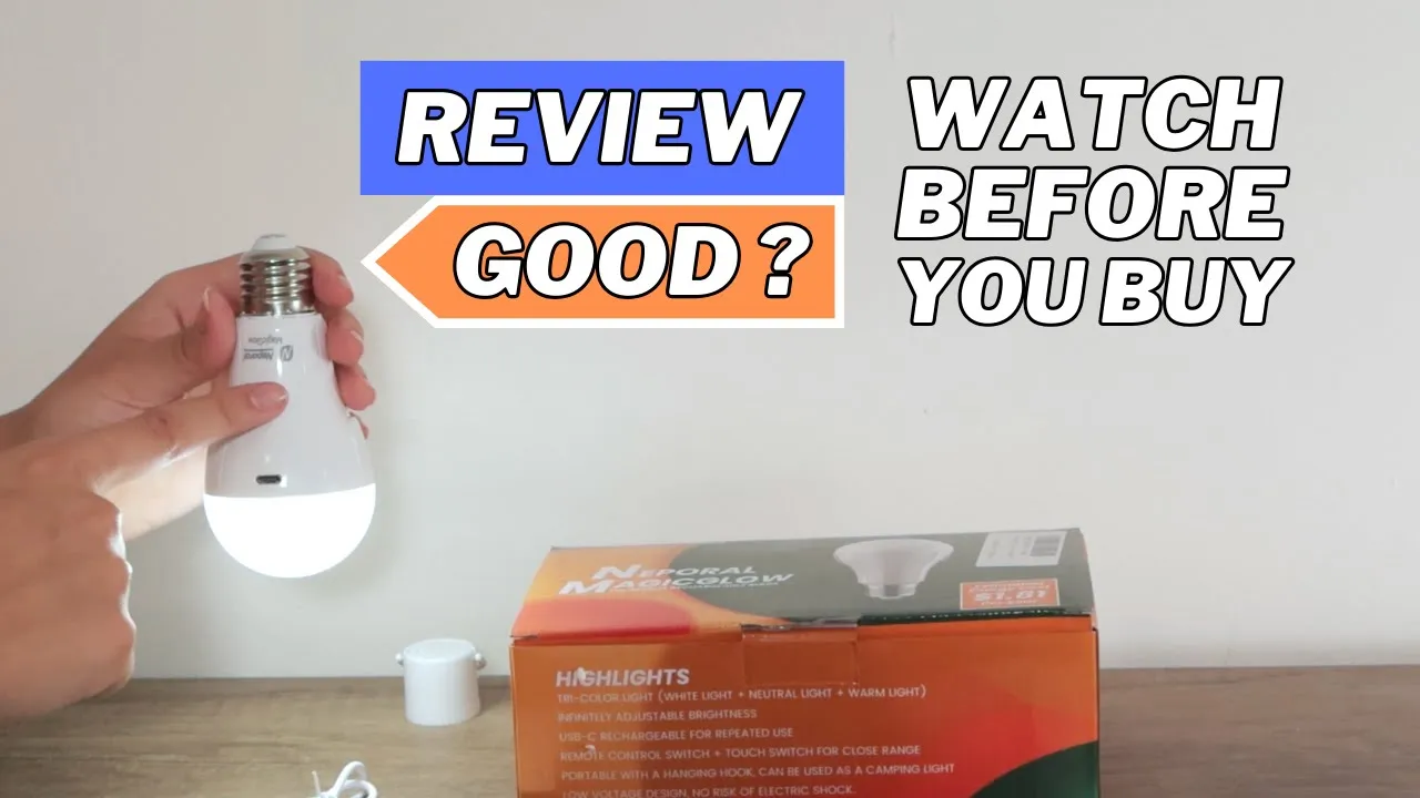 Rechargeable LED bulb review with controller