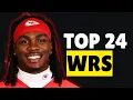 Top 24 WR Rankings Tiers for 2026 Fantasy Football