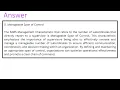 Which NIMS Management Characteristic refers to the number of subordinates that directly report to a