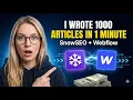 Auto-publish thousands of articles to Webflow CMS with SnowSEO