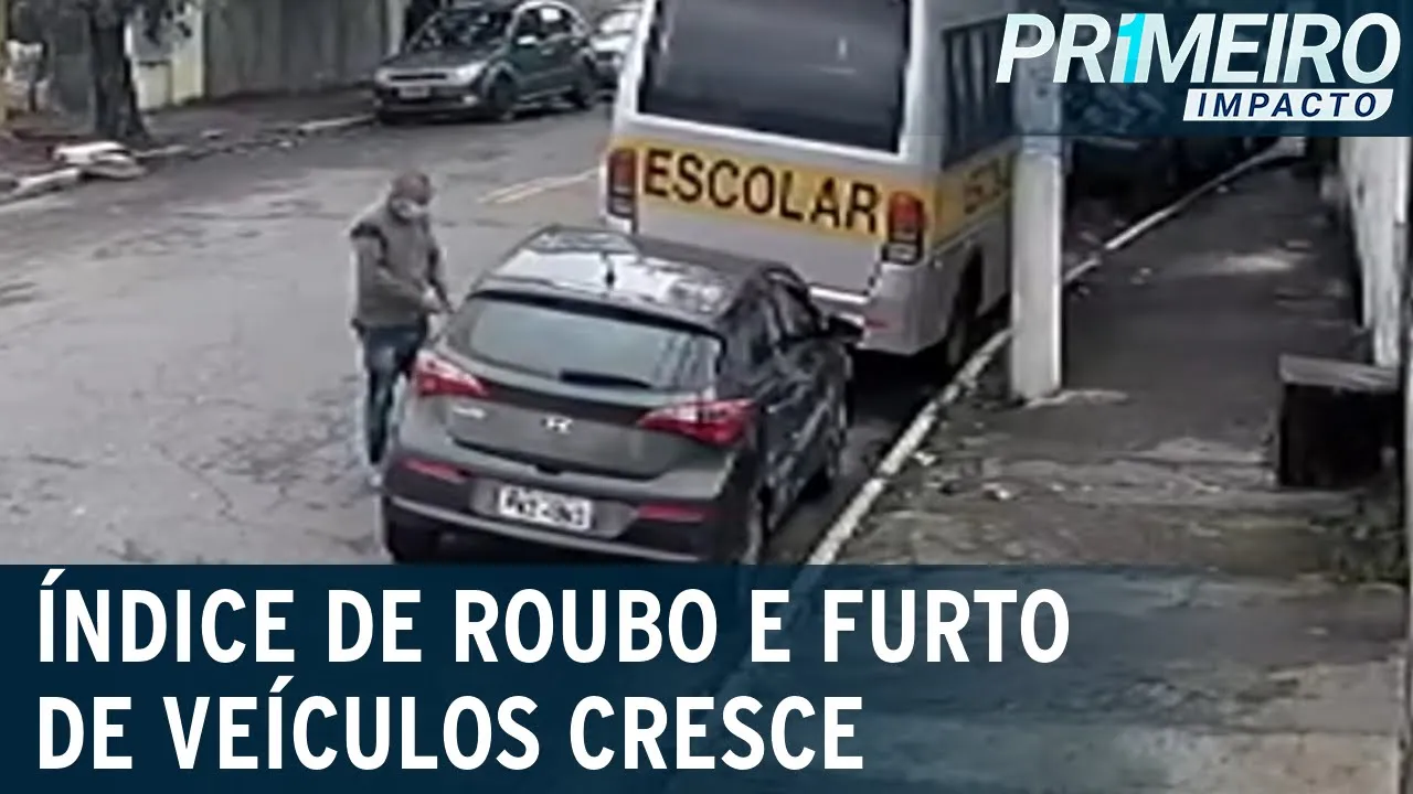Índice de furtos e roubos de veículos cresce em todo Brasil | Primeiro Impacto (09/09/22)