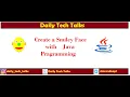 create smiley with java programming - in Hindi