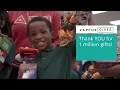 Over 1 Million Gifts Thank you from Zappos for Good