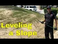 Lawn Leveling Guide EASY TIPS for Using a LEVELING RAKE on a SLOPE