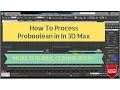 How To Process Proboolean in In 3D Max