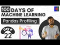 Pandas Profiling Day 22 100 Days of Machine Learning