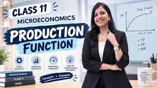 Production Function Class 11 Economics Part 1 | Microeconomics | CBSE 2026-27
