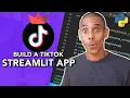 Build a TikTok Data Science App with Streamlit and Python Data Science Project