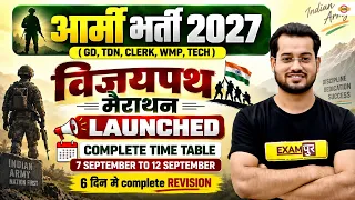 INDIAN ARMY RECRUITMENT 2027 | GD, TDN, CLERK, WMP, TECH | VIJAYPATH MARATHON - VIVEK RAI SIR
