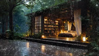 Música Piano Relajante Lluvia Suave y Truenos para Dormir Profundamente - Calmar la Mente