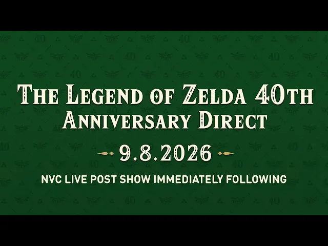 The Legend of Zelda 40th Anniversary Nintendo Direct Livestream & Watch Party