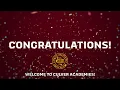 Welcome Admitted Students