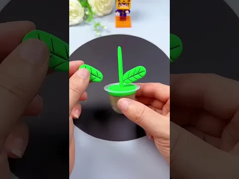 Clay Making _ Make Yellow Flowers With Clay In 20 Seconds _ Cute And Useful Diy